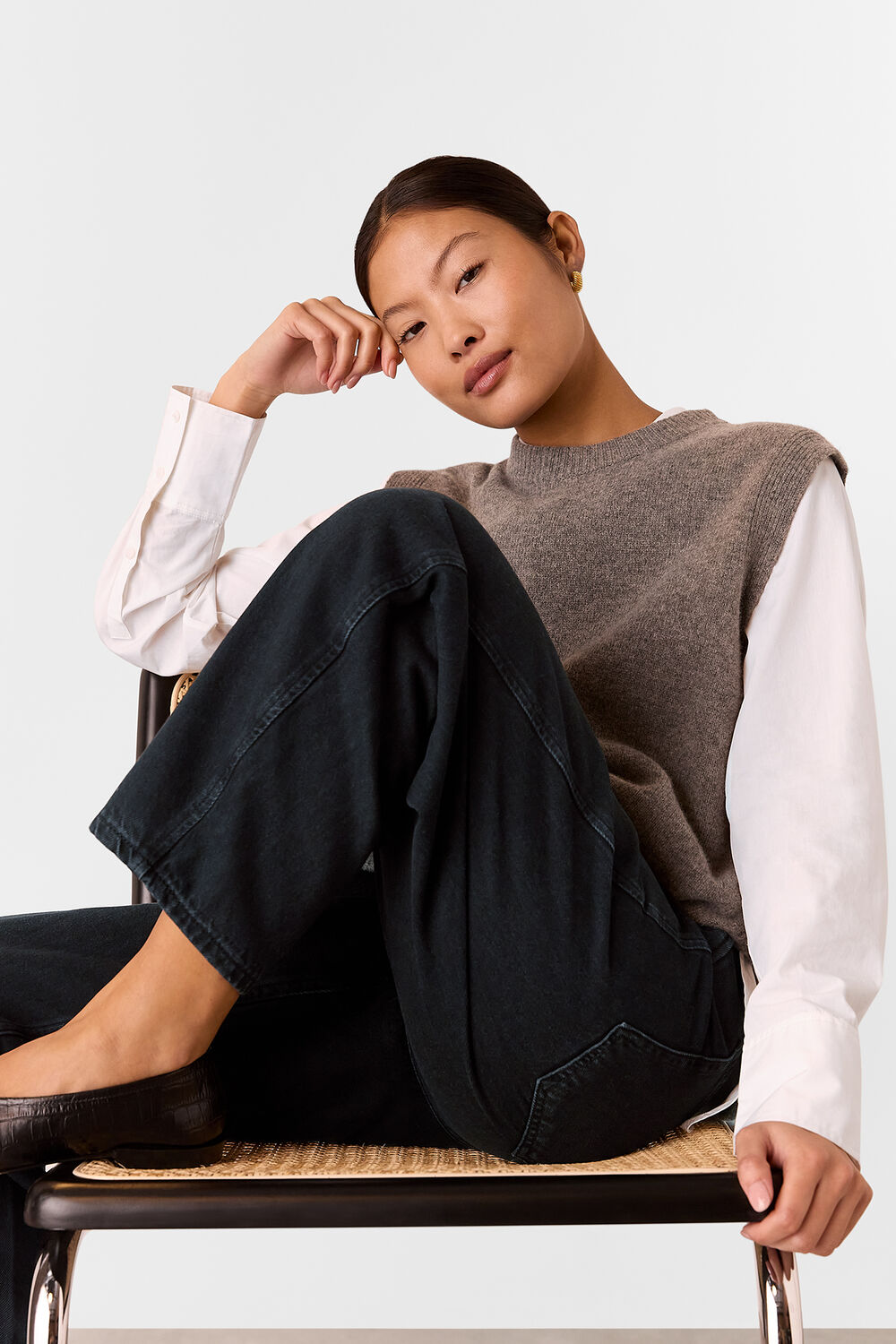 Petite Authentic Barrel Leg Jean