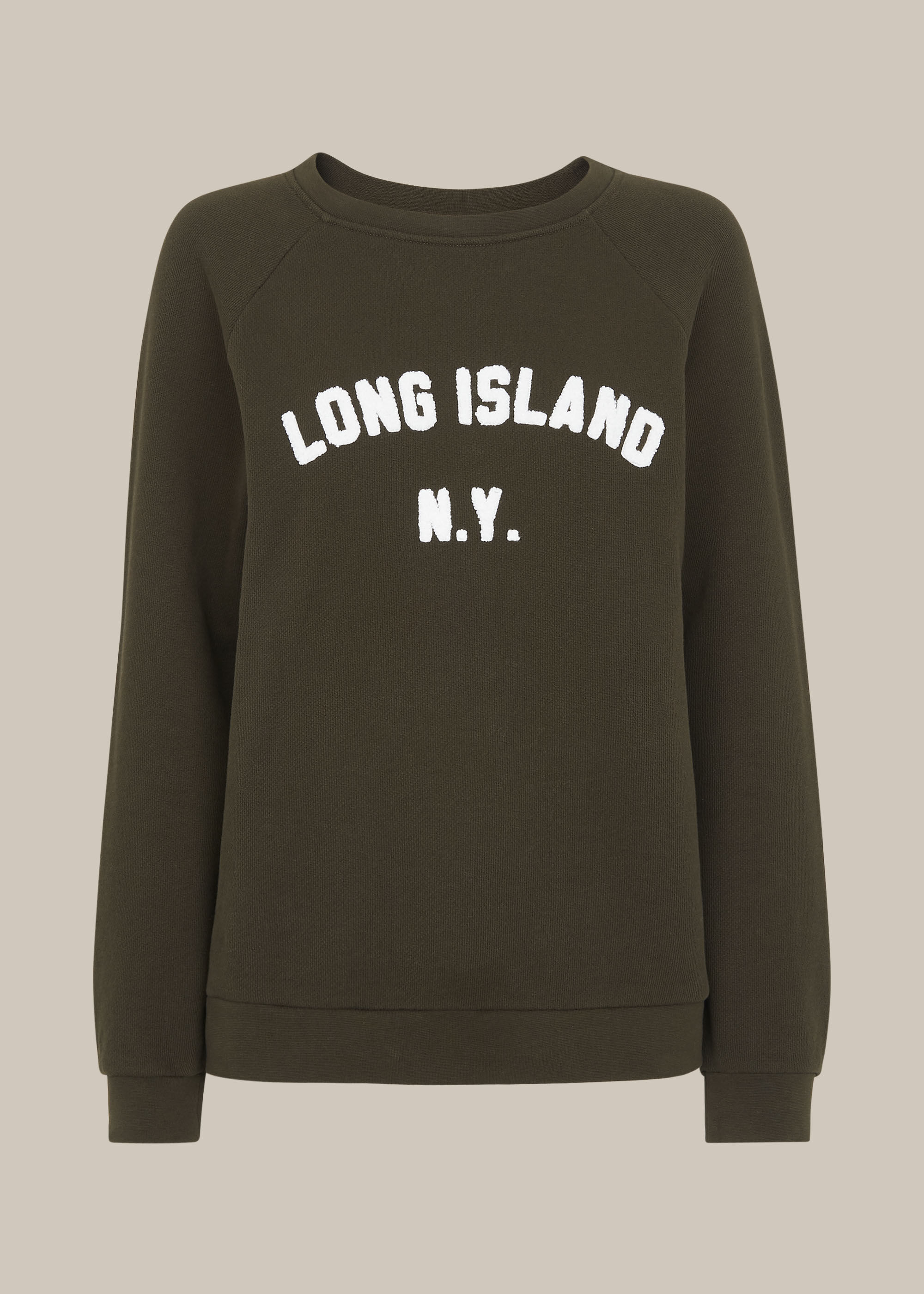 Khaki Long Island Sweatshirt