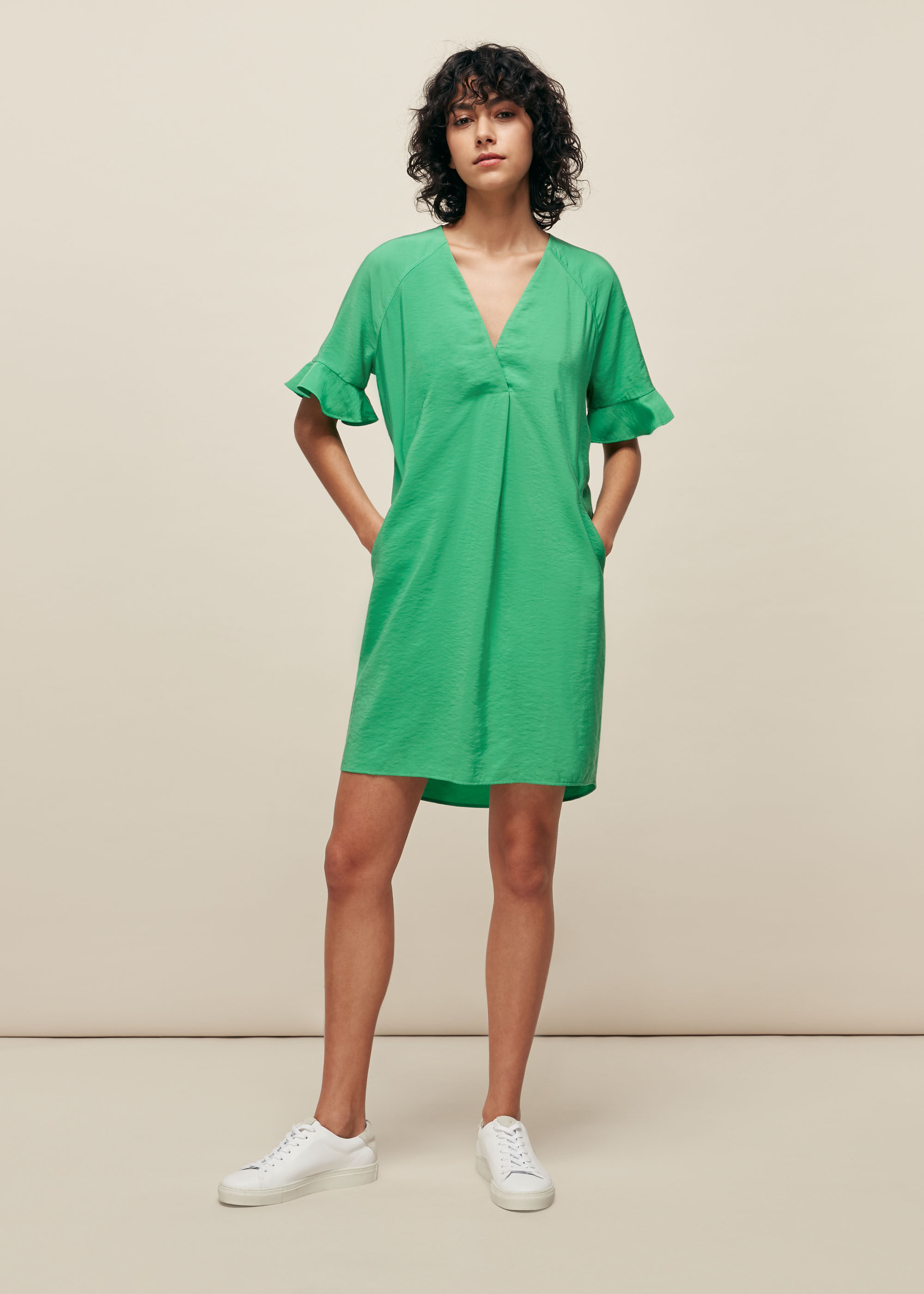 Whistle green dress online