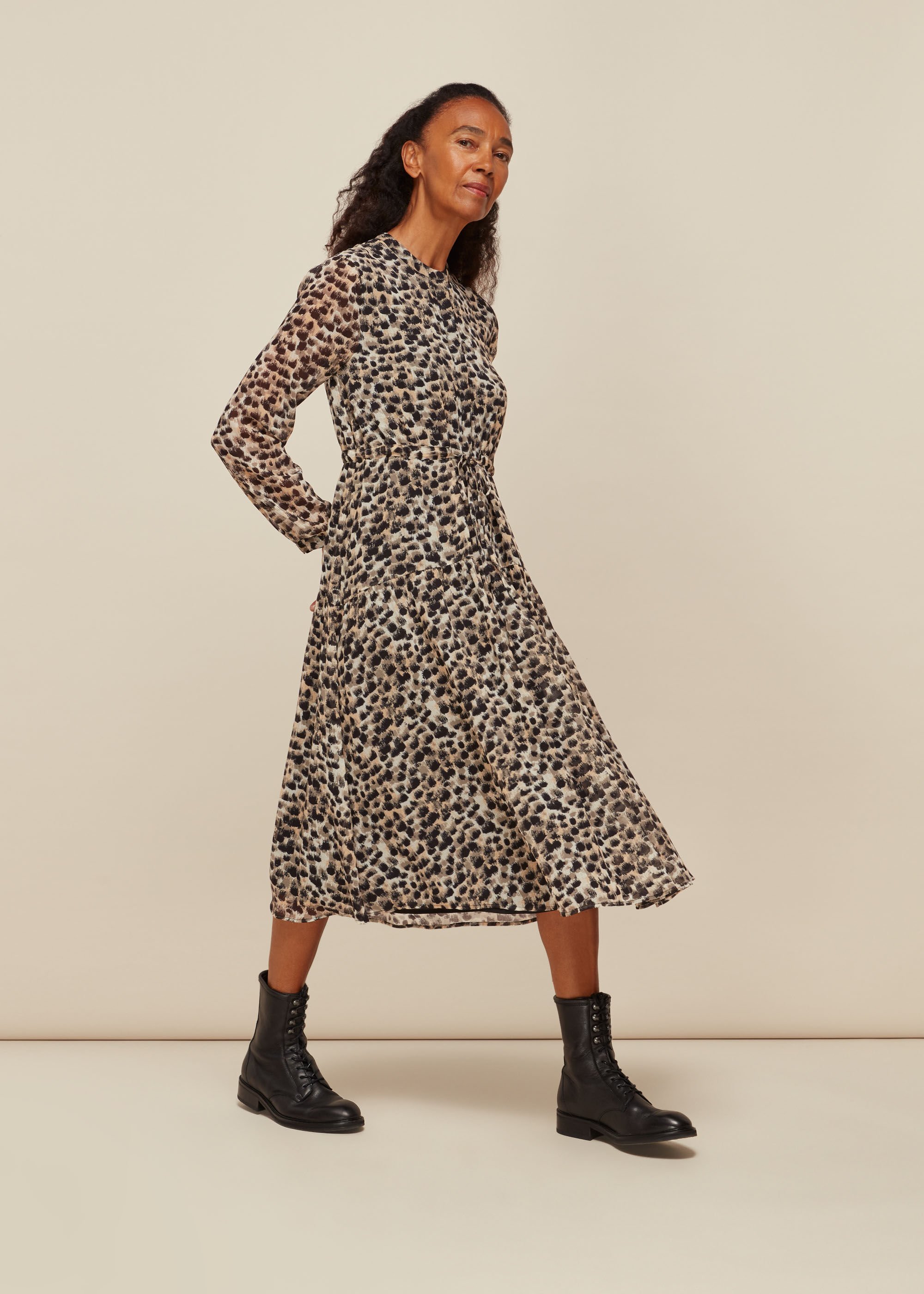 Coloured leopard deals print dress