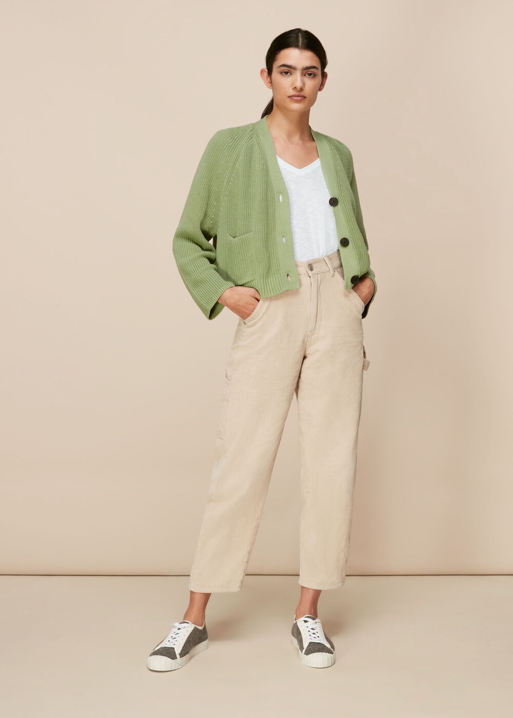 Sophie V Neck Cotton Tshirt