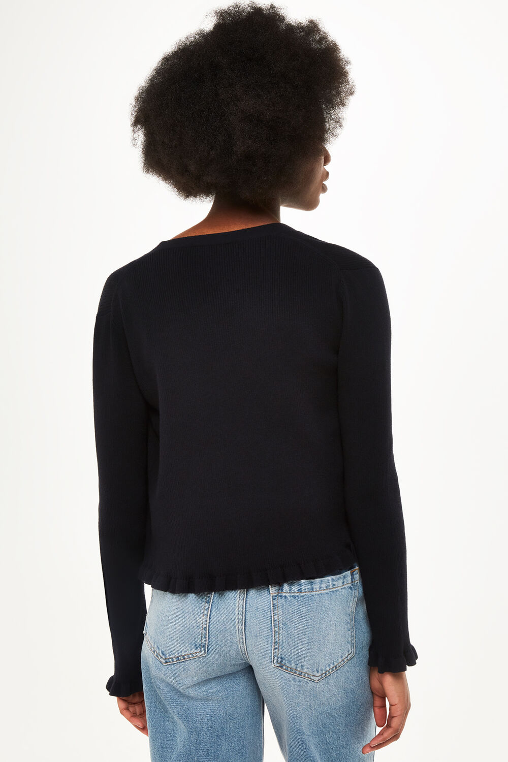 Frill Hem Cardigan