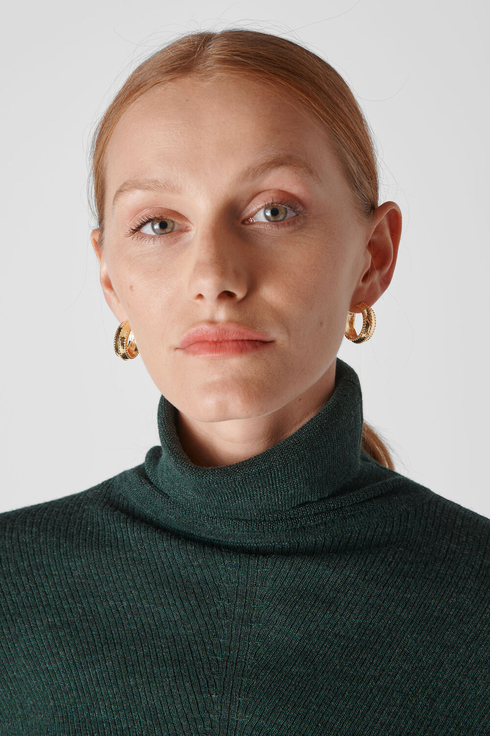 Mini Studded Hoop Gold/Multi