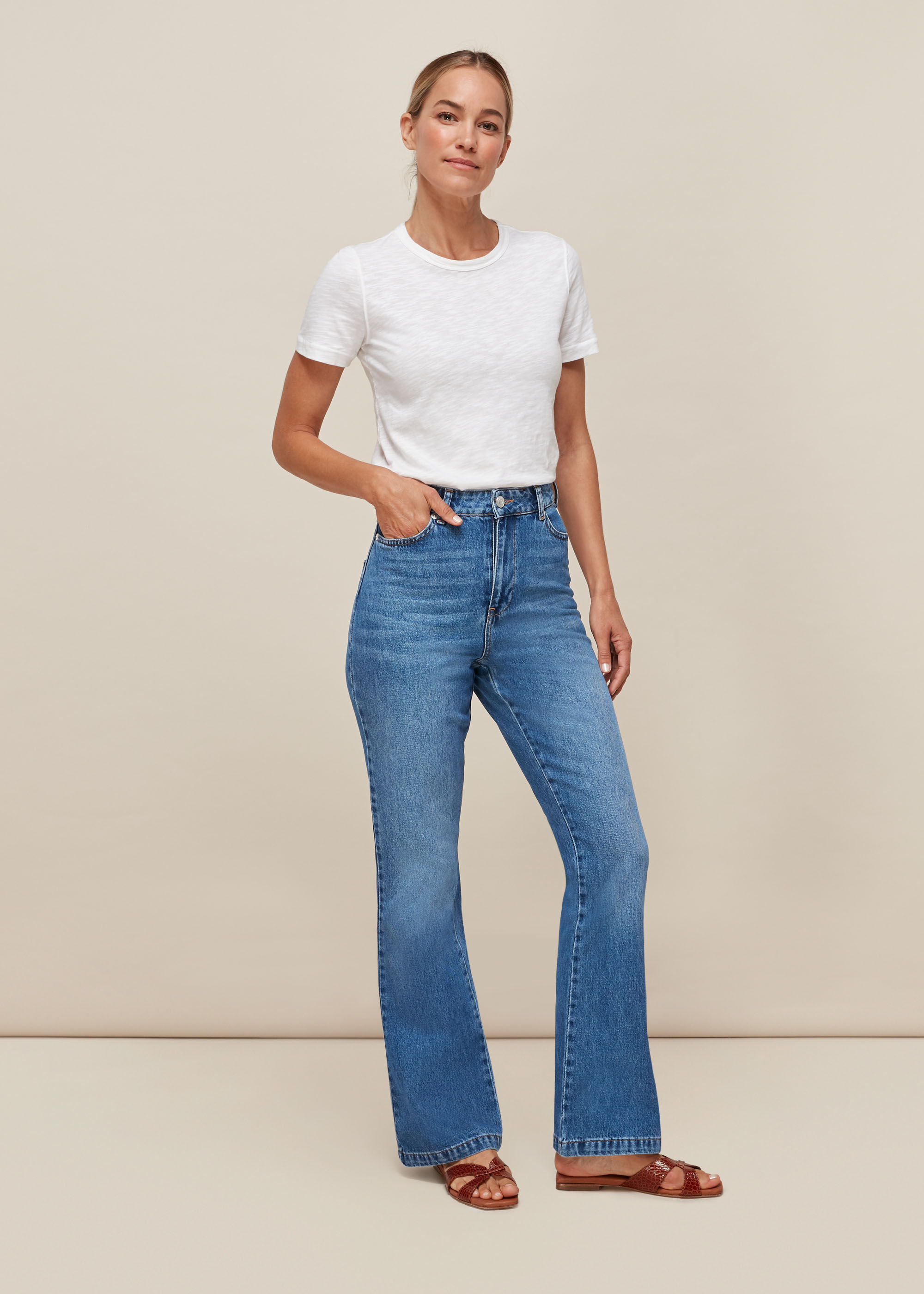 whistles flared jeans