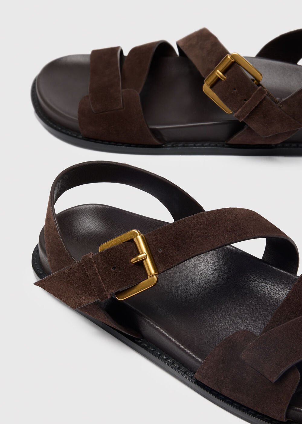 Asymmetric Buckle Sandal