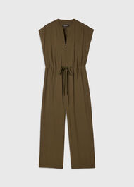 Sleeveless Drawstring Jumpsuit