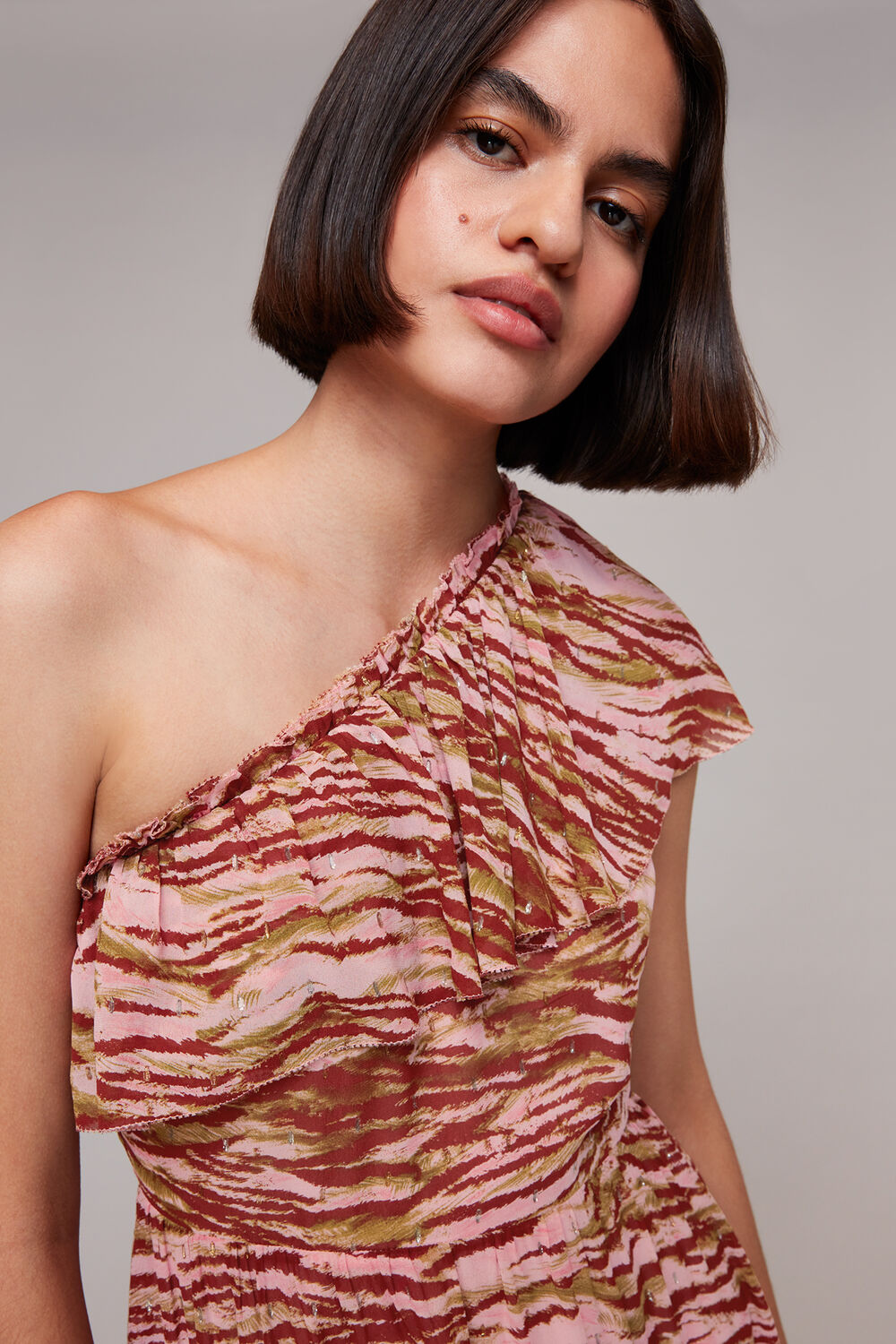 Clouded Tiger Asymmetric Dress