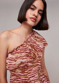Clouded Tiger Asymmetric Dress