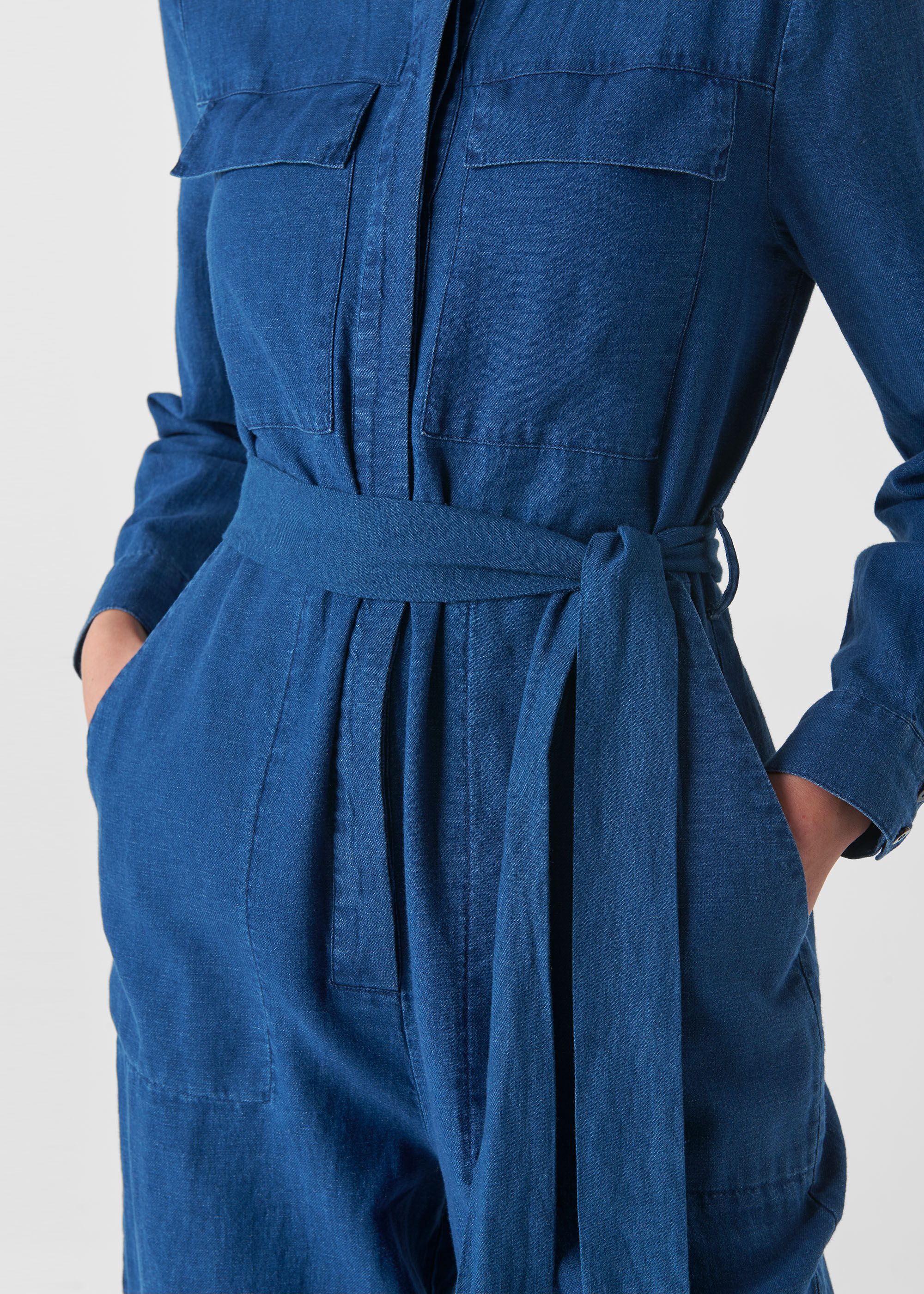 Pia Utility Denim Jumpsuit