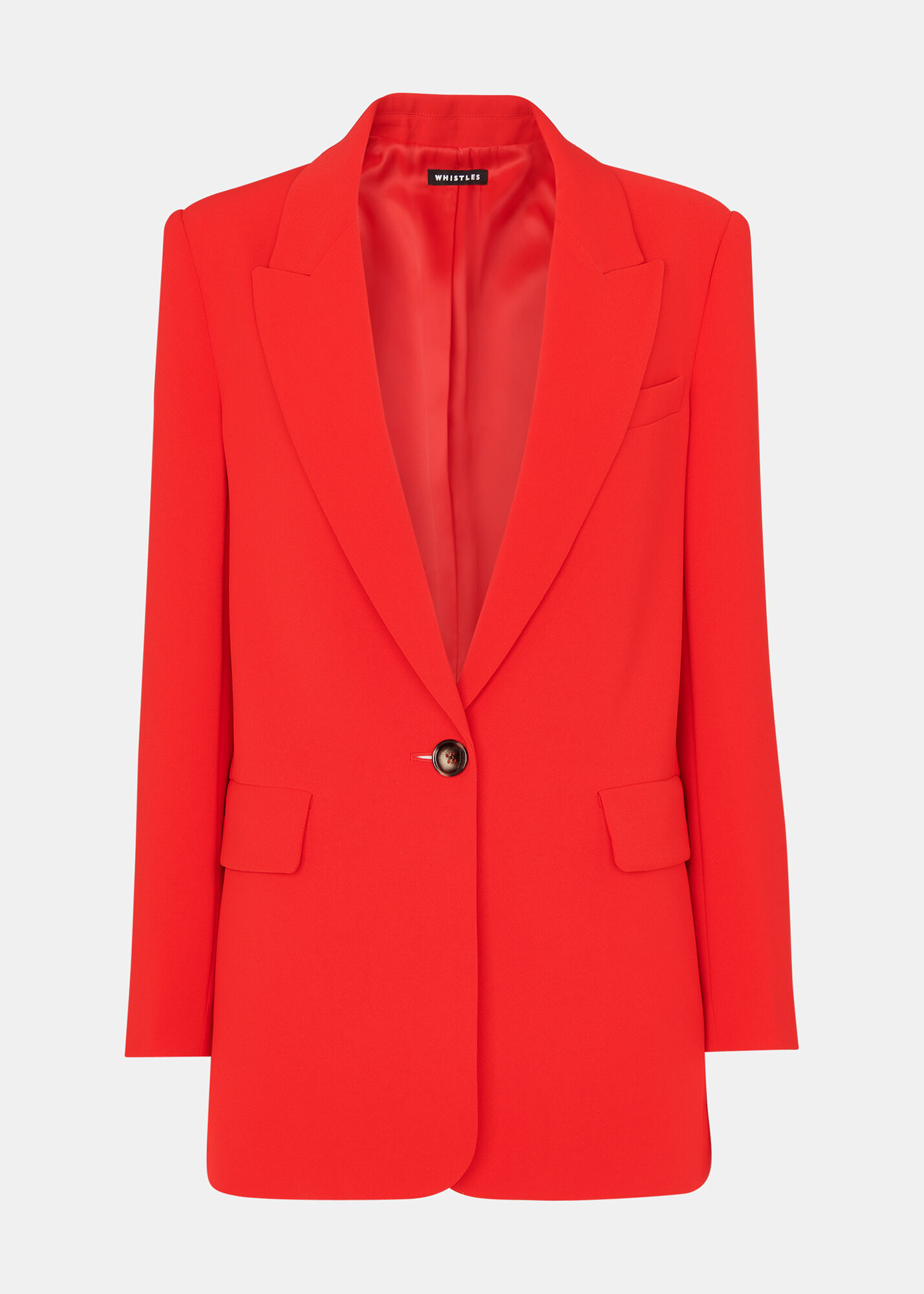 Womens red sales boyfriend blazer