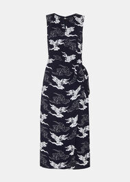 Cloud Tie Waist Midi Dress