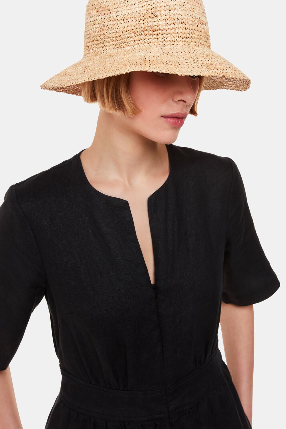 Straw Bucket Hat