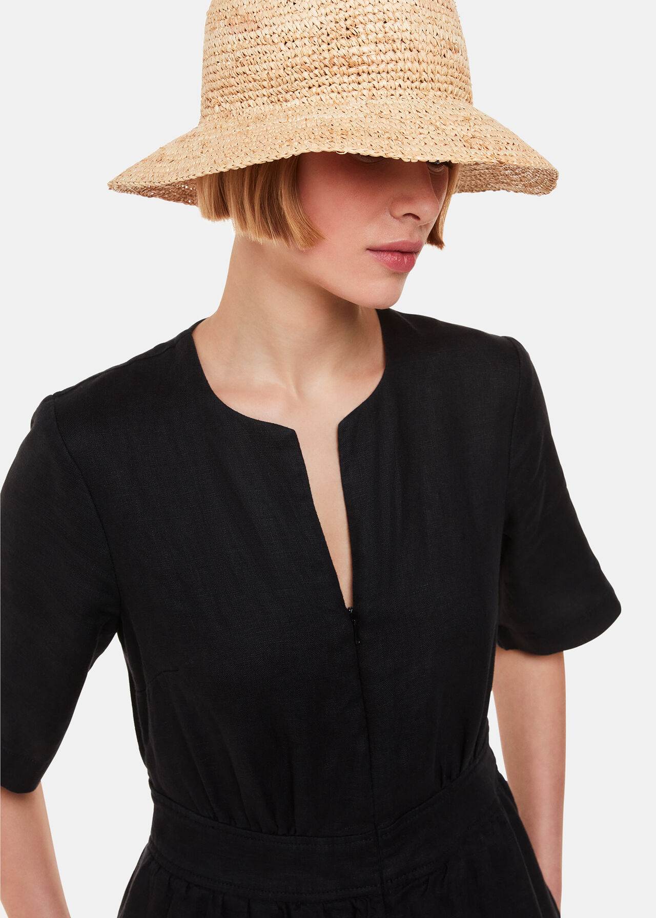 Straw Bucket Hat