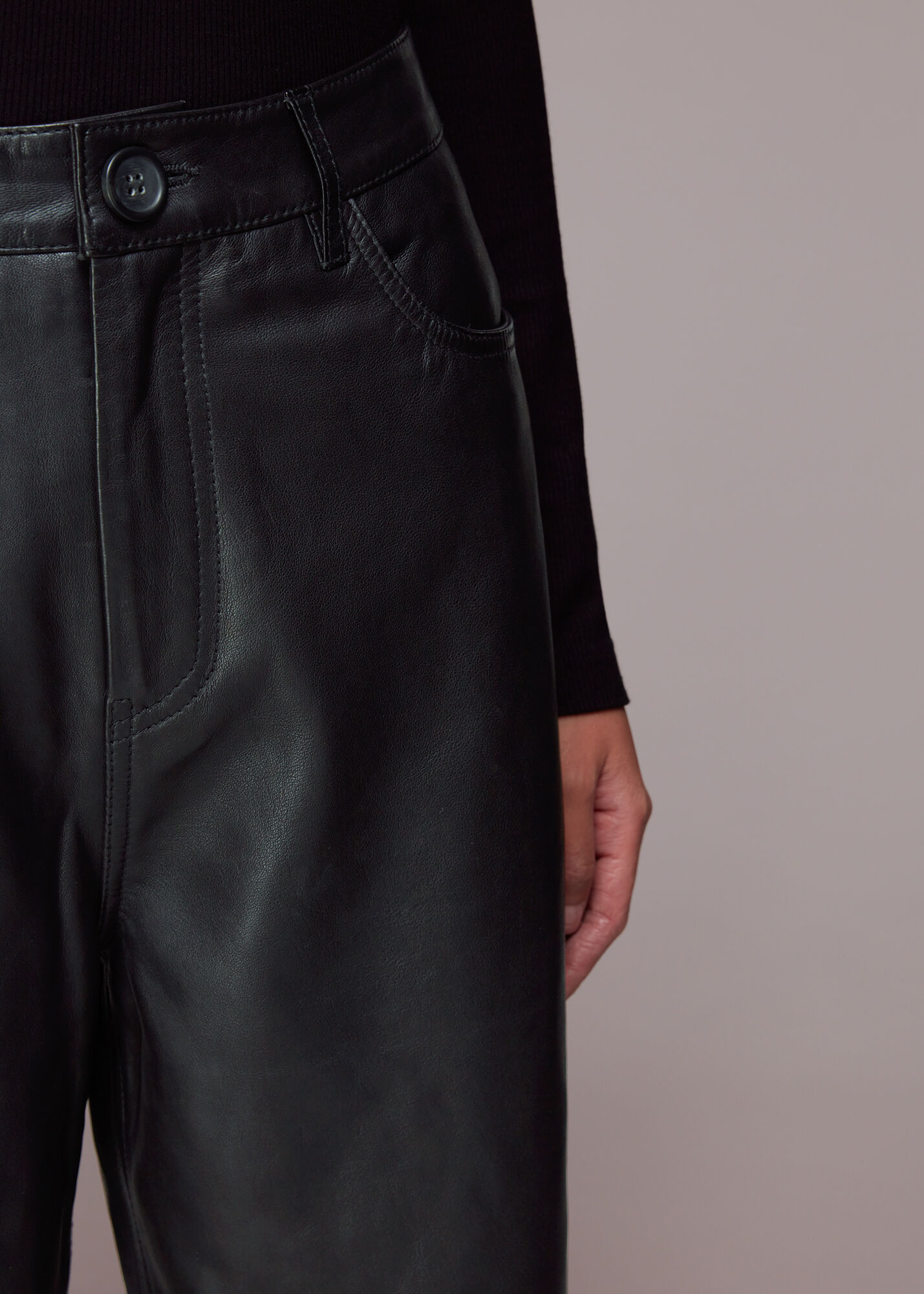 Whistles clearance leather trousers