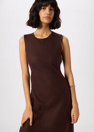 Bias Cut Linen Dress