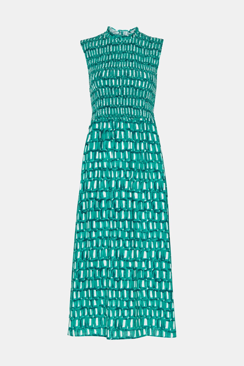 Green Linked Smudge Heidi Dress