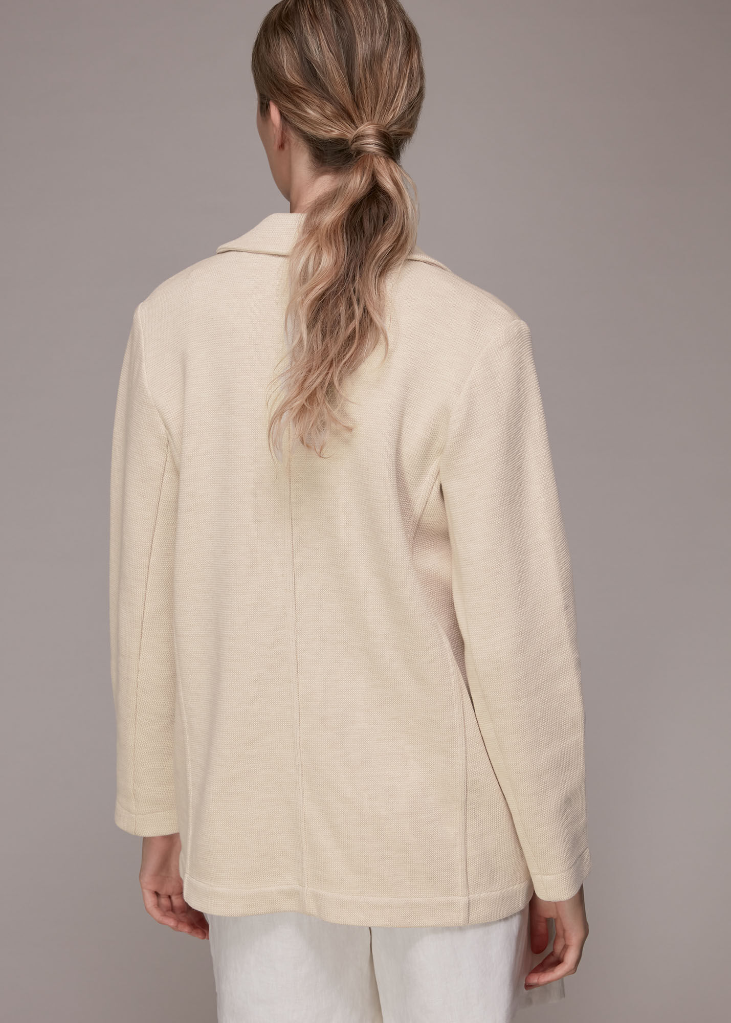 Oatmeal Jersey Boyfriend Blazer WHISTLES