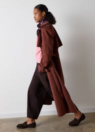 Wool Mix Curved Hem Knit