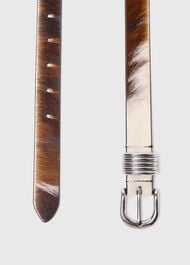 Cow Hair-On Multi Ring Belt