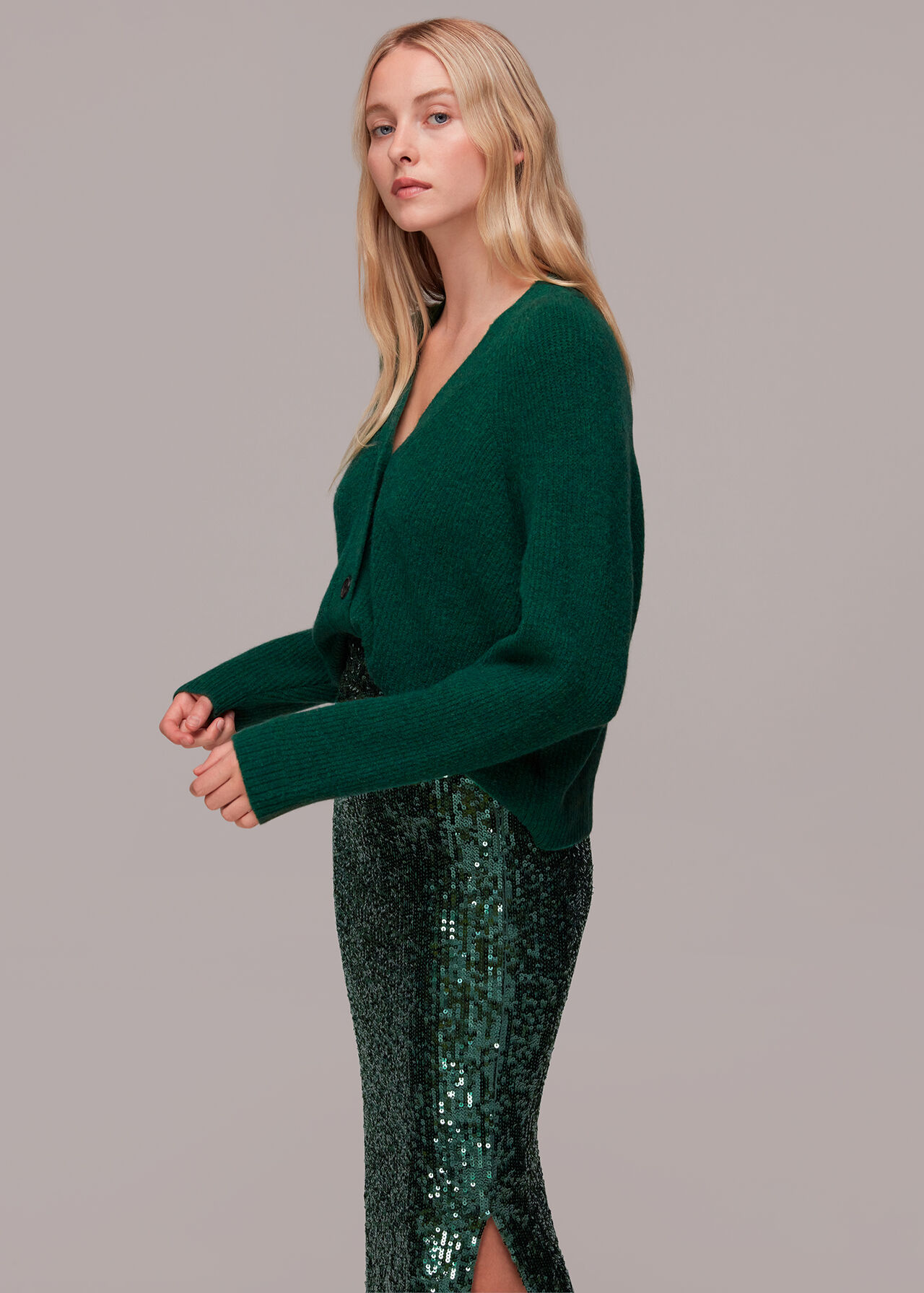 Sequin Column Skirt