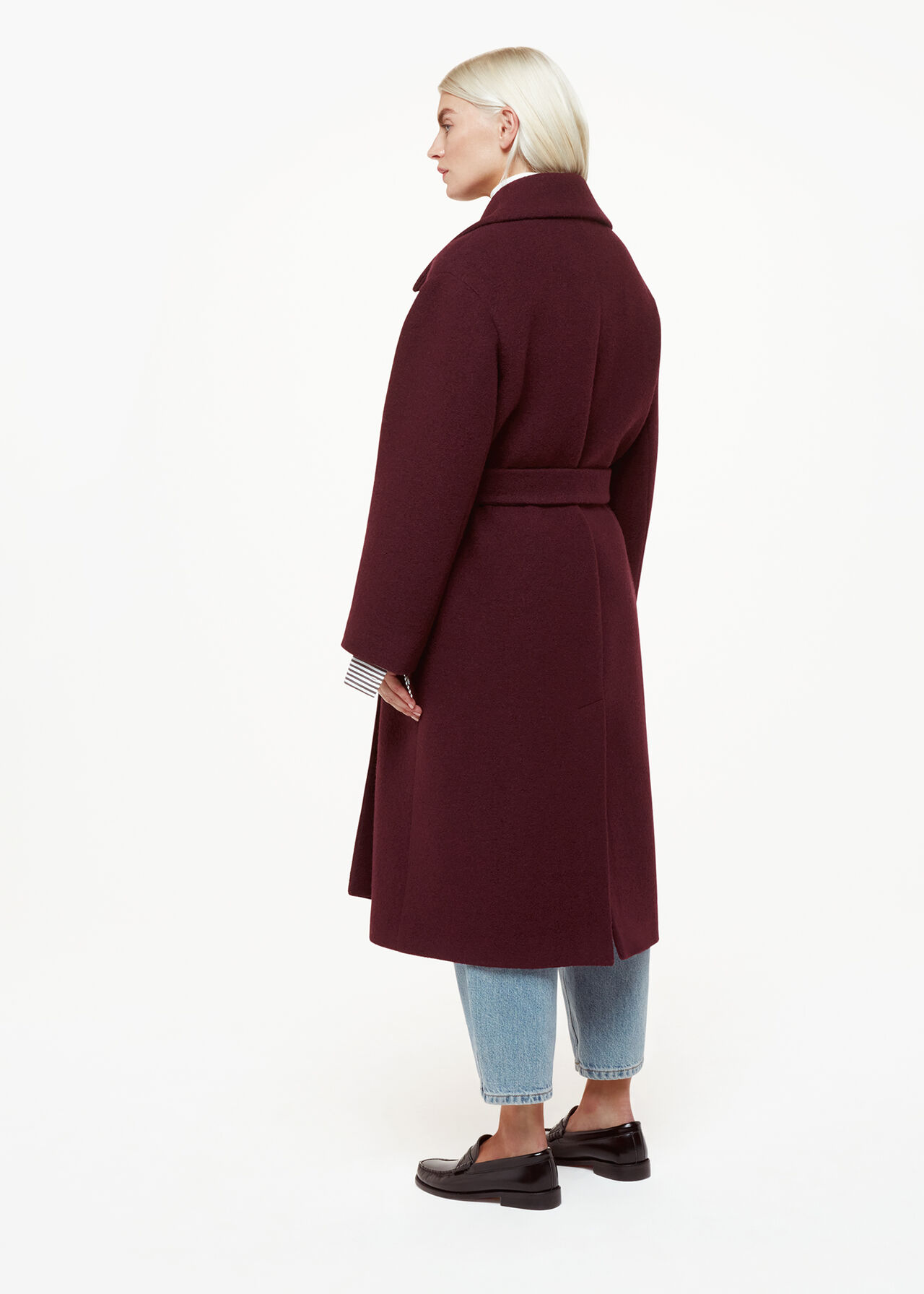 Petite Lorna Wrap Wool Coat