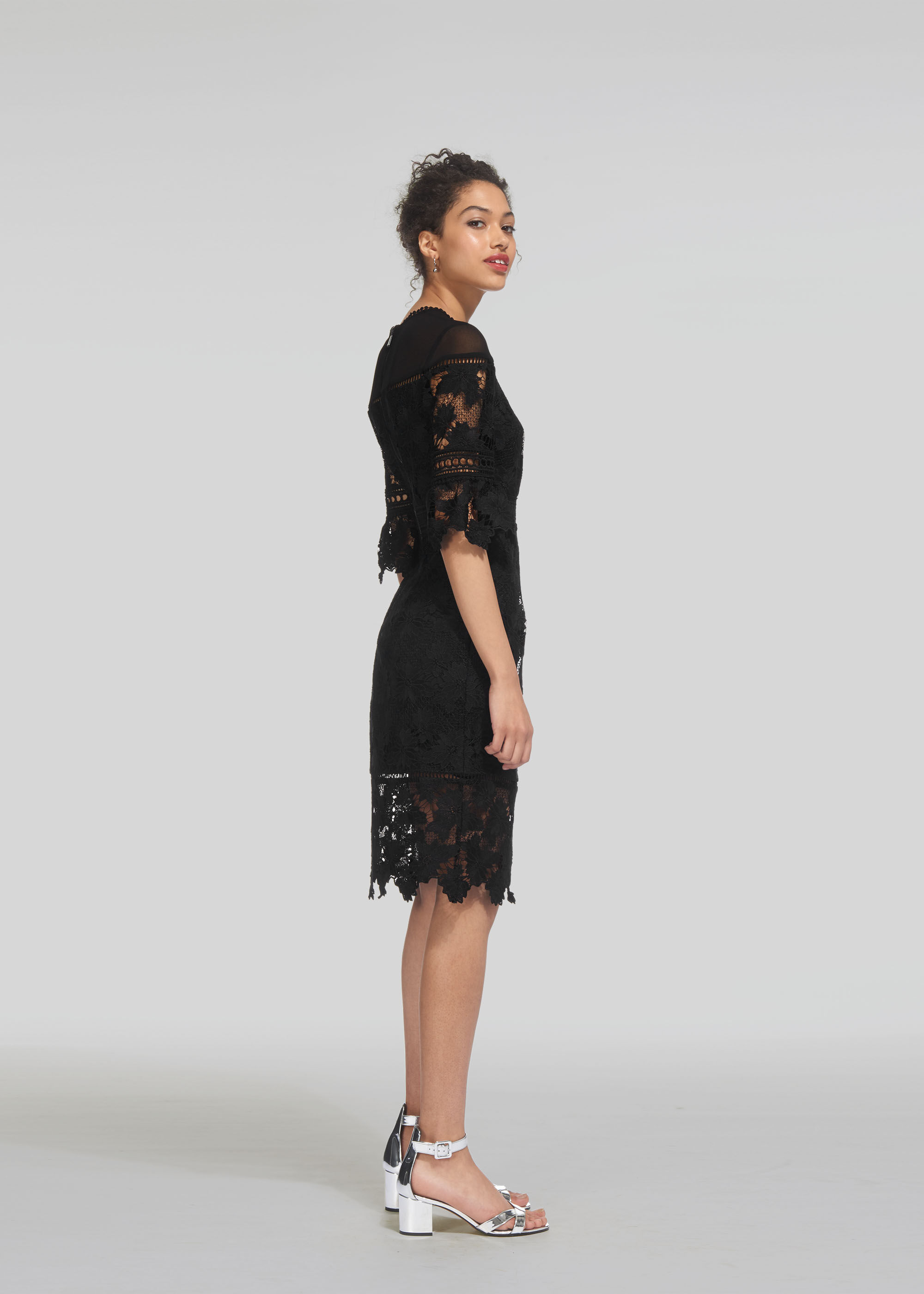 Whistles navy lace dress new arrivals