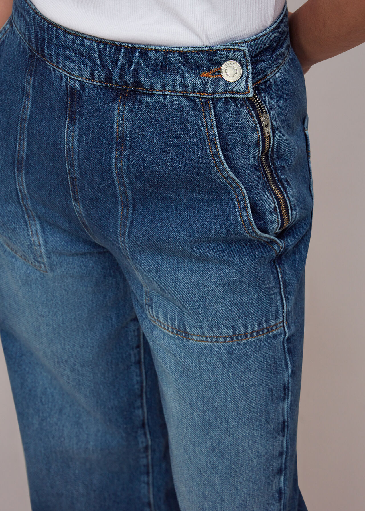 Authentic Side Zip Jean