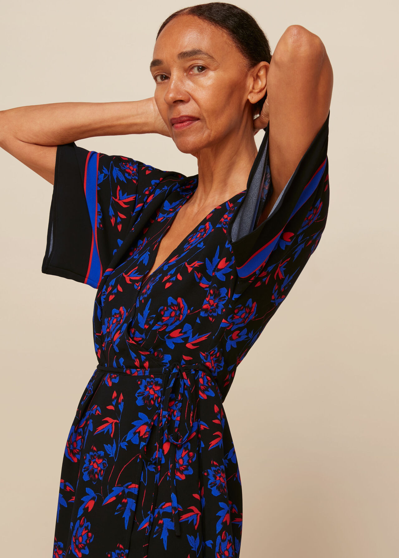 Dee Floral Print Wrap Dress