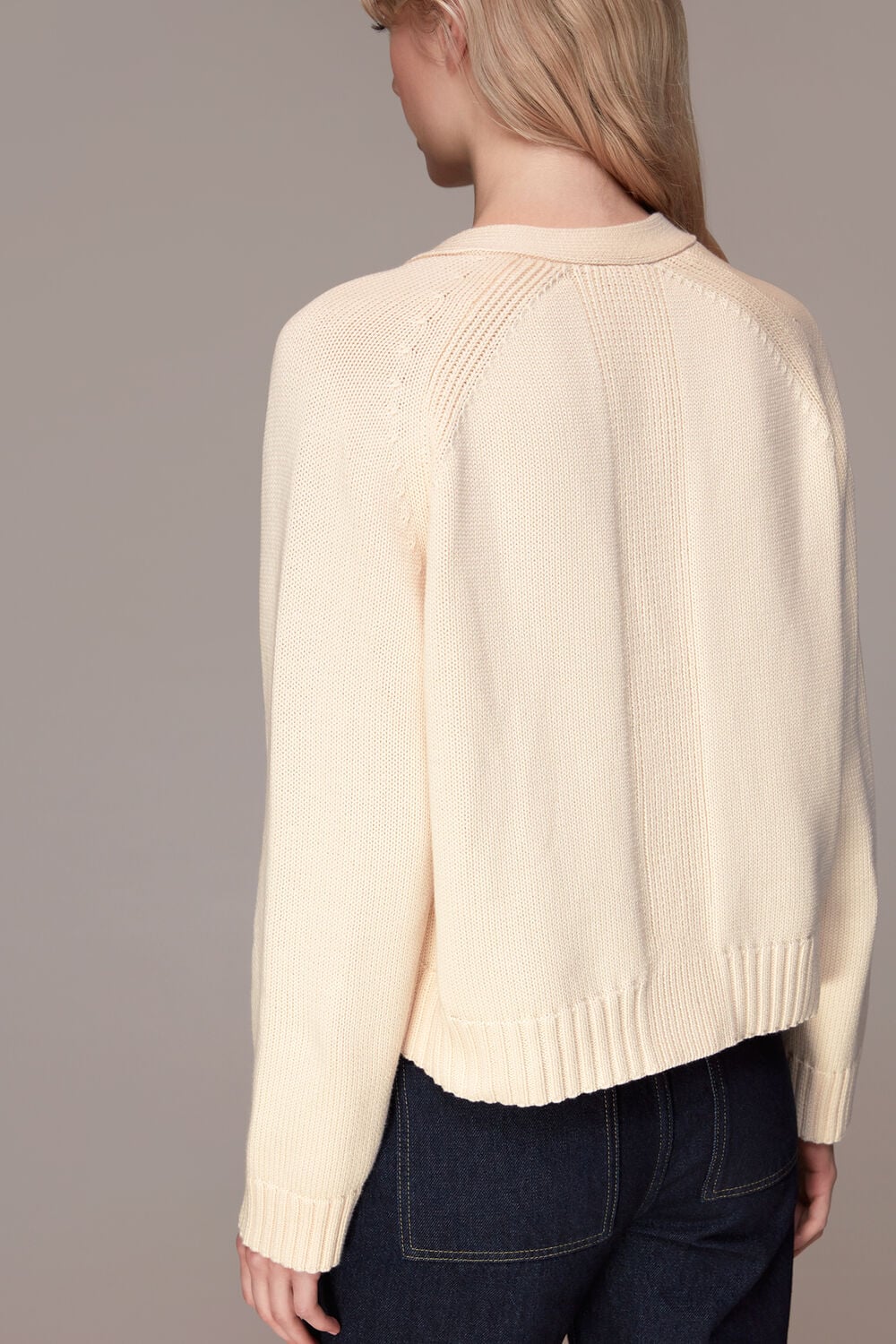 Karine Rib Detail Cardigan