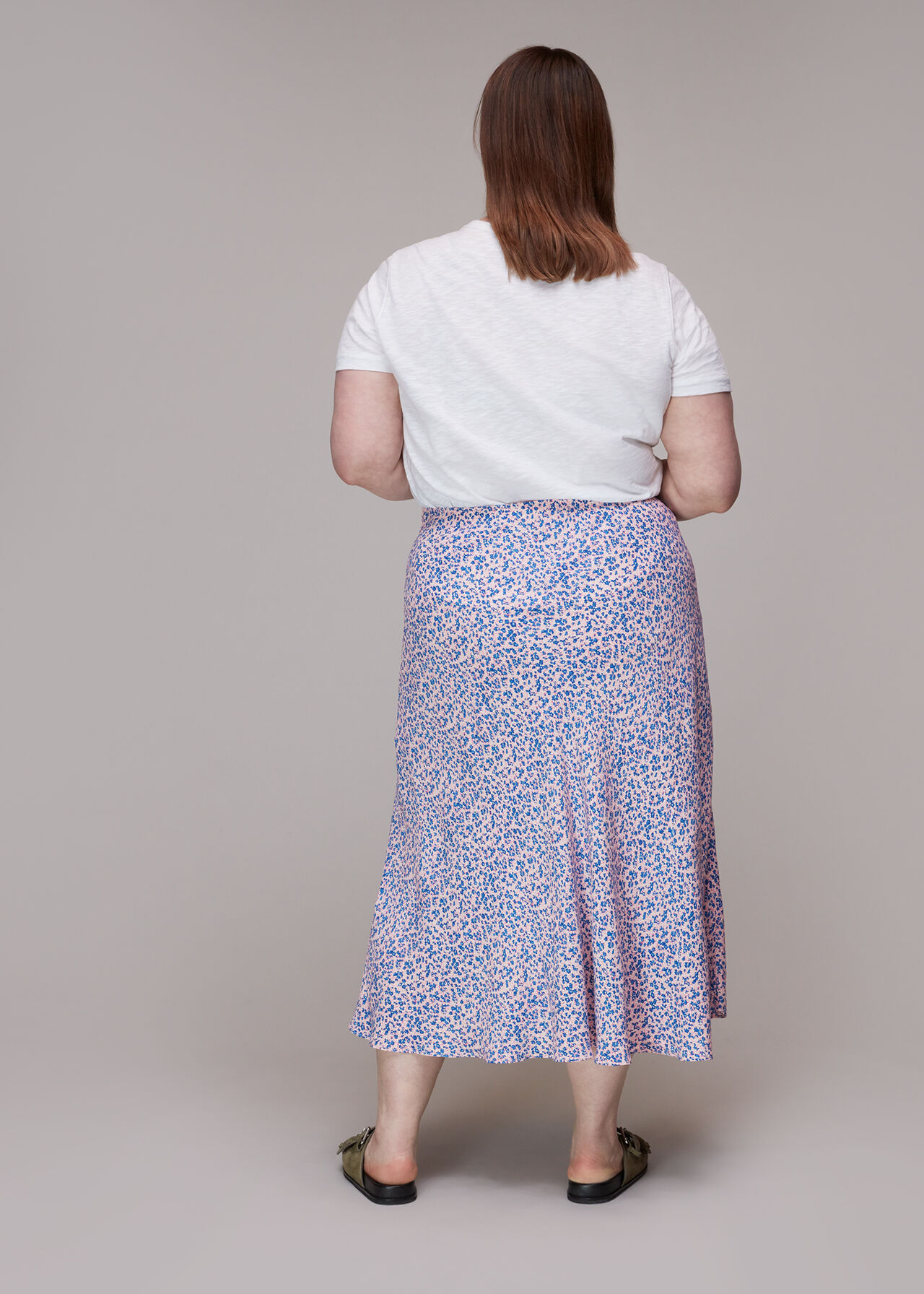 Floral Garden Bias Cut Skirt