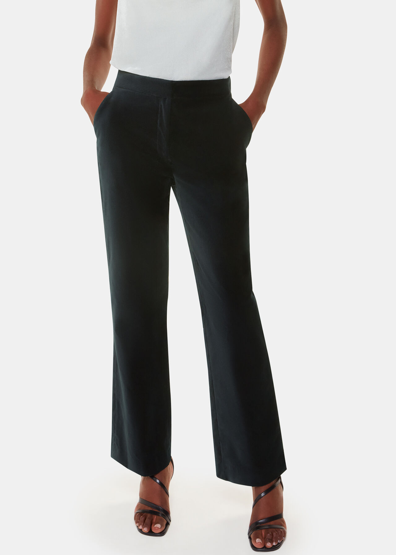 Helena Velvet Straight Trouser