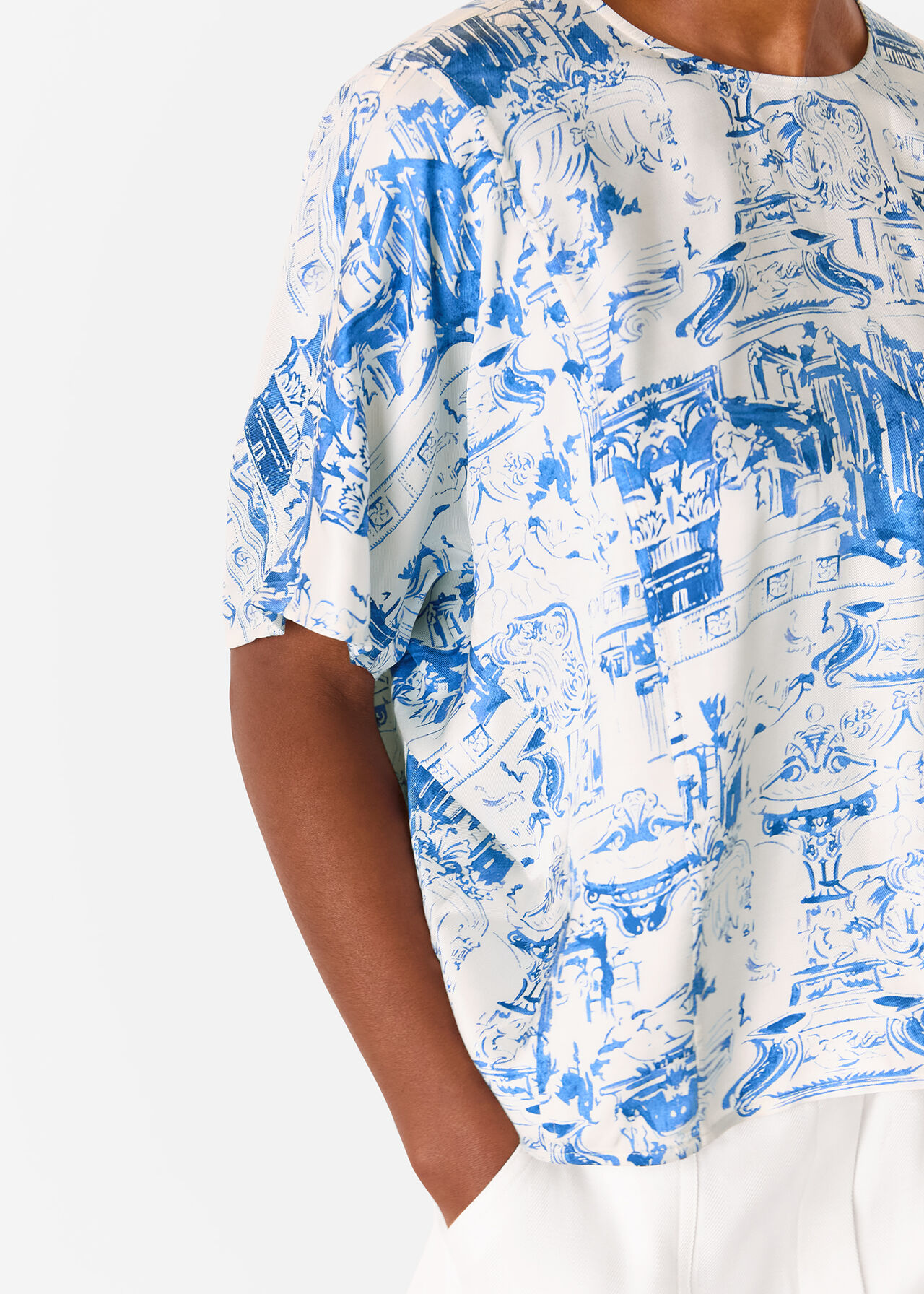 Rome Print Blouse