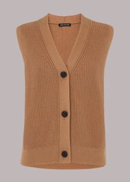 Knitted Button Up Waistcoat