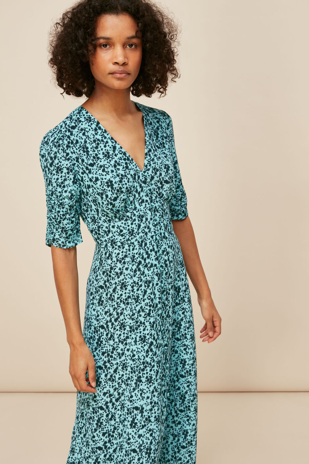 Midnight Meadow Floral Dress