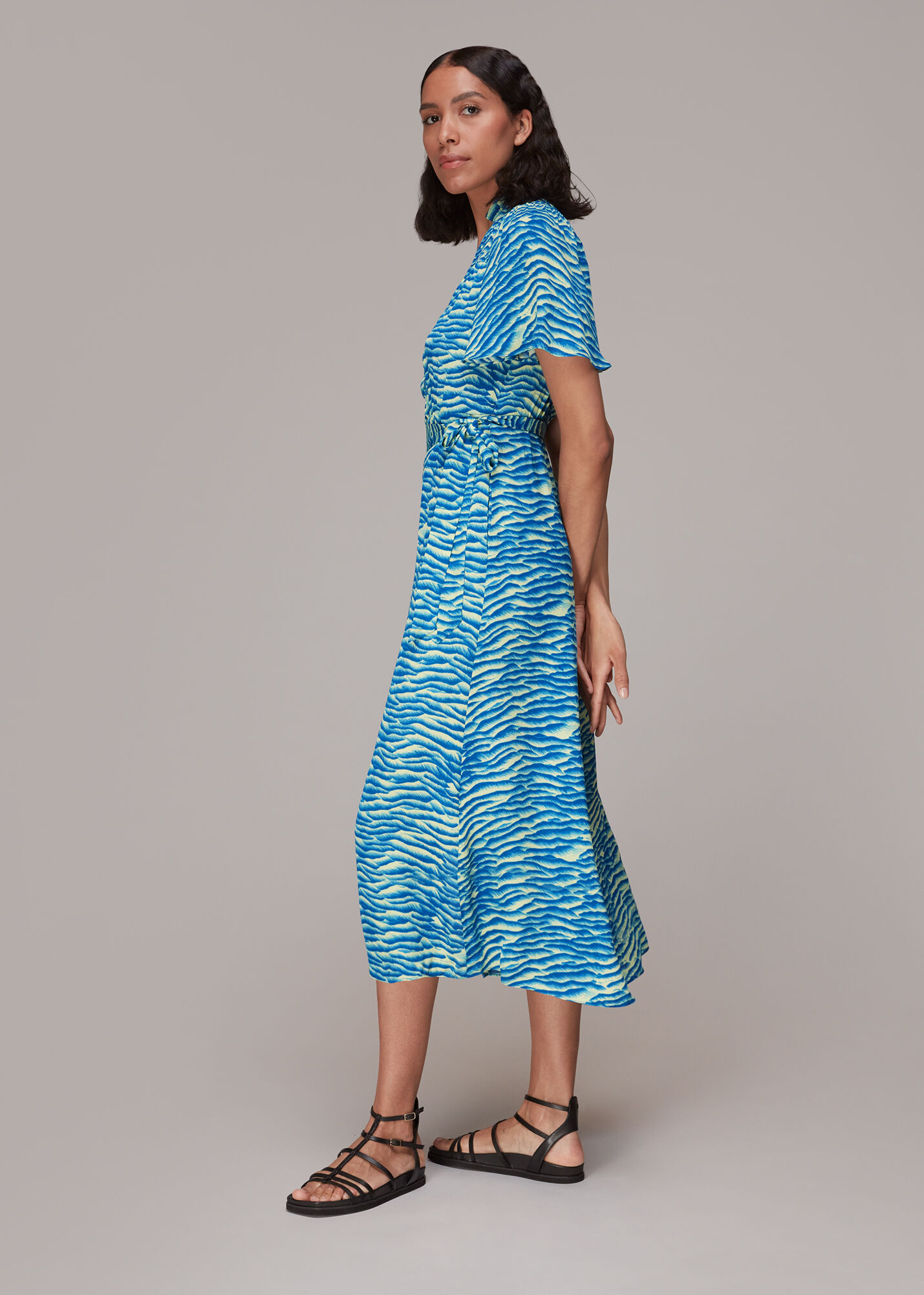 Whistles zebra dress top