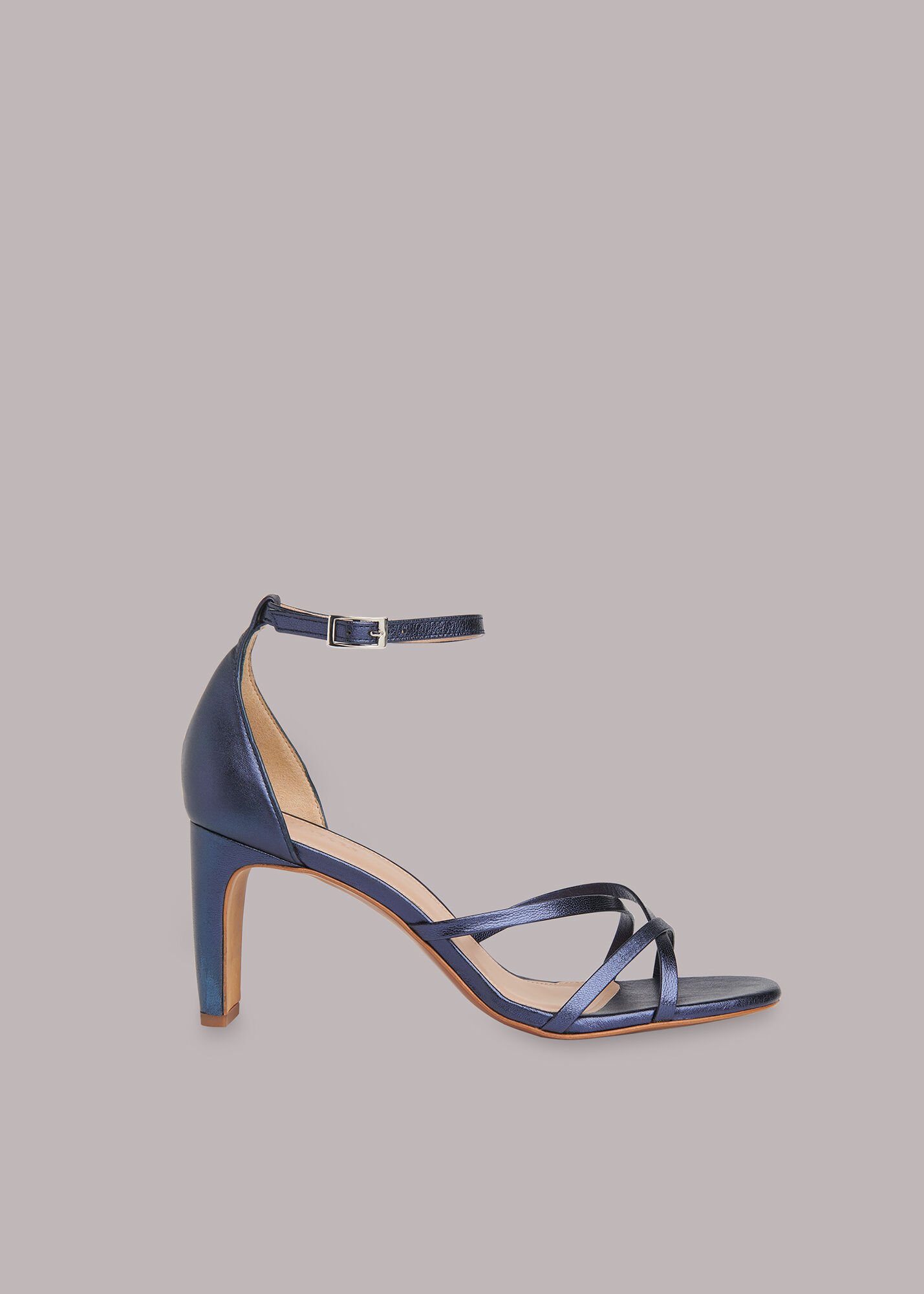 Navy strappy sandals shop