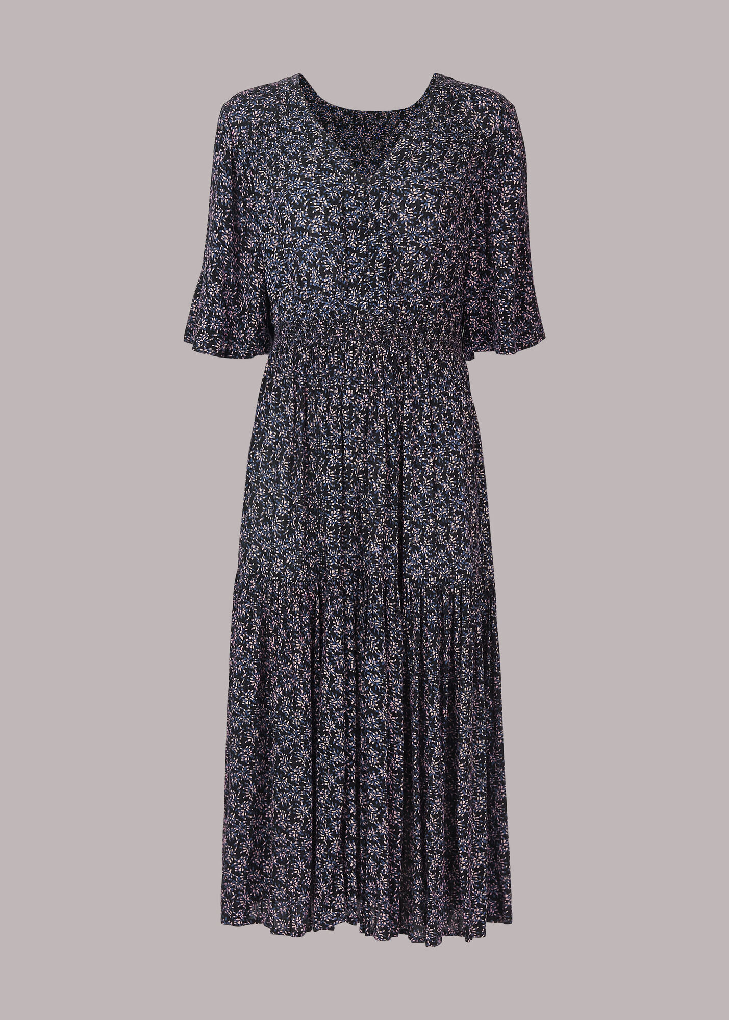 Multicolour Floral Midi Dress WHISTLES