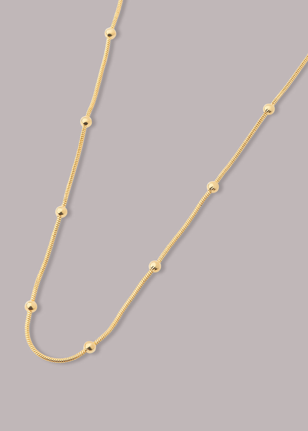 Seed Bead Snake Chain Necklace