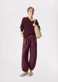 Cotton V Neck Relaxed Knit