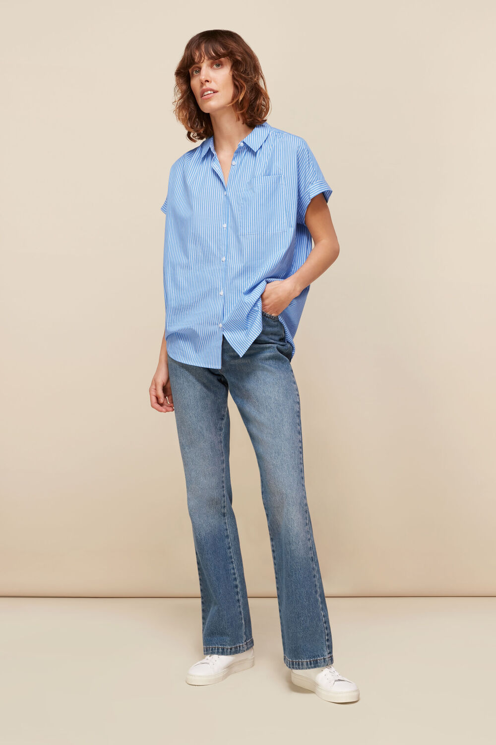 Stripe Nicola Poplin Shirt