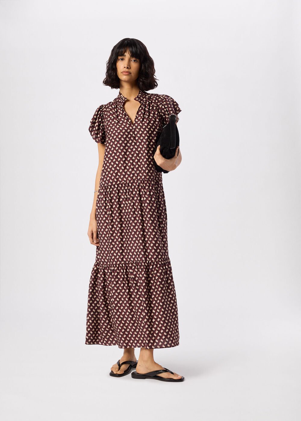 Ikat Spot Midi Dress