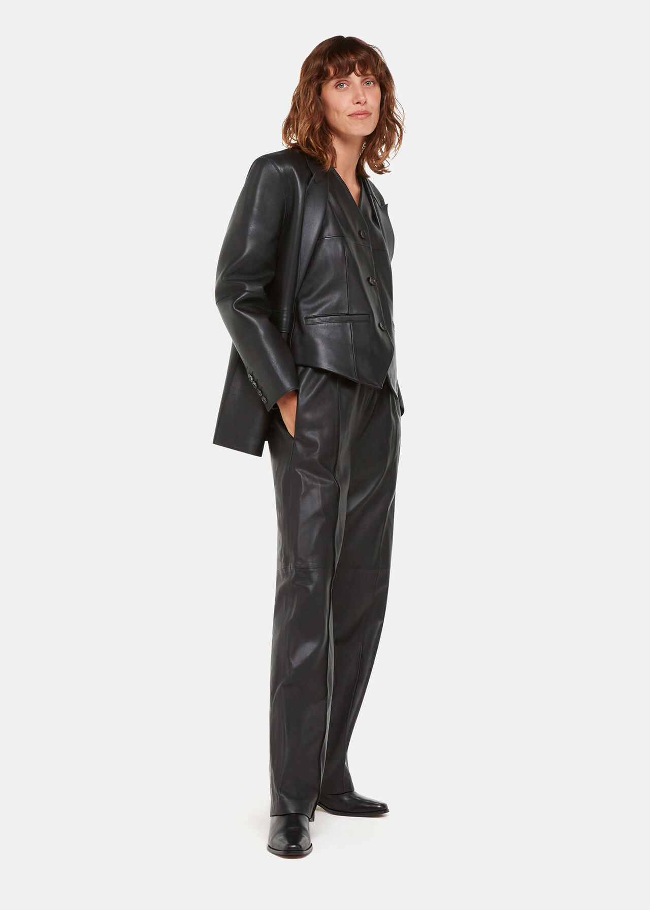 Catrin Leather Waistcoat