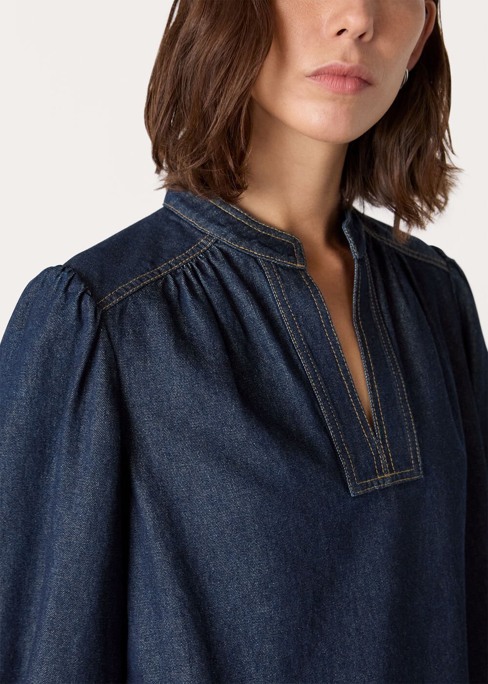 Long Sleeve Shift Mini Dress