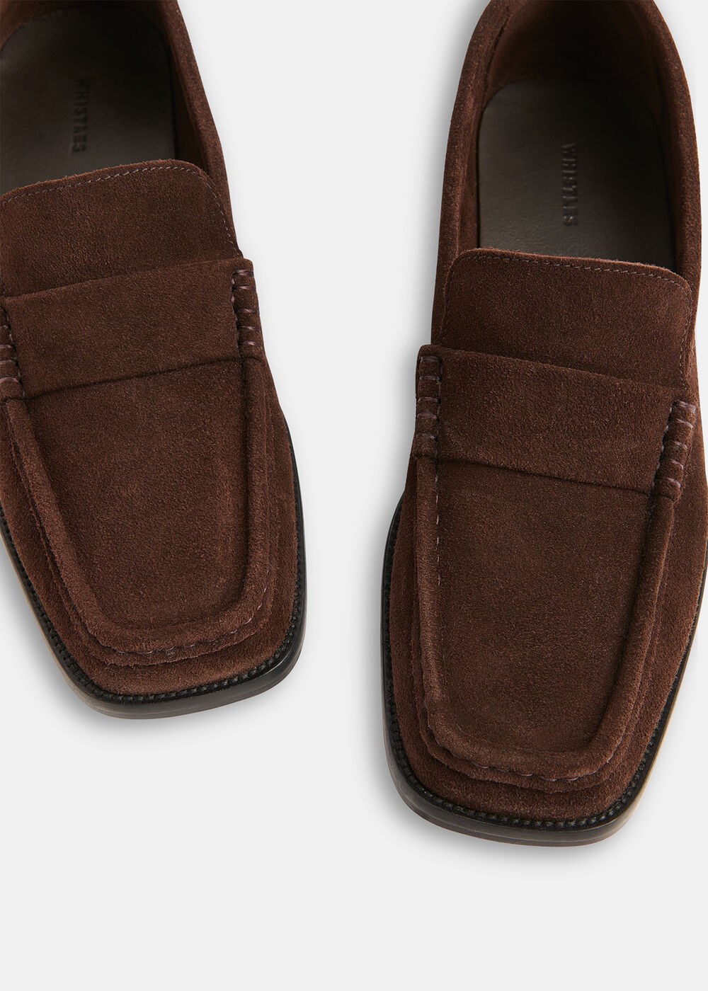 Mora Suede Square Toe Loafer