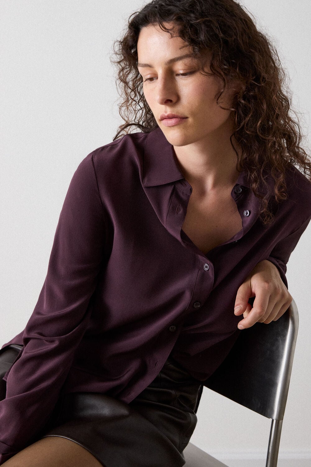 Merlot Ultimate Silk Shirt