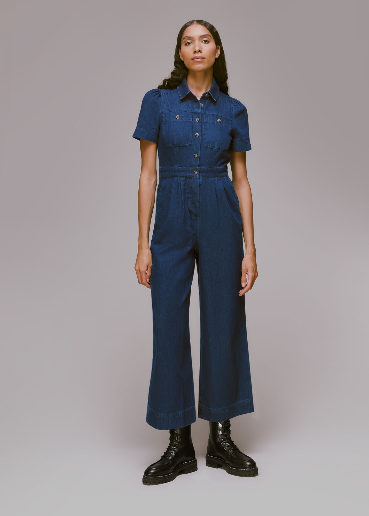 Whistles denim jumpsuit Clearance