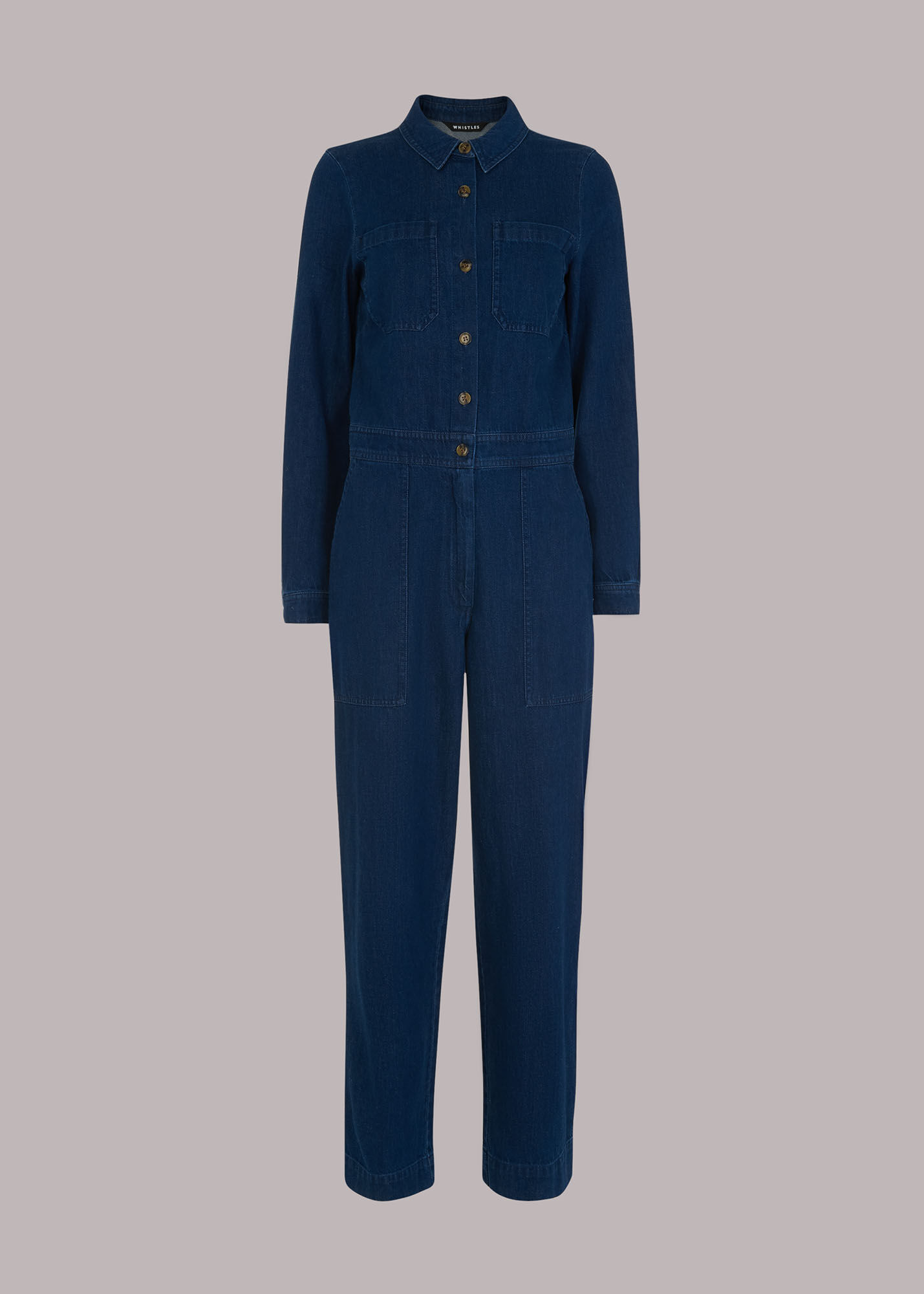Denim Gabby Denim Jumpsuit WHISTLES