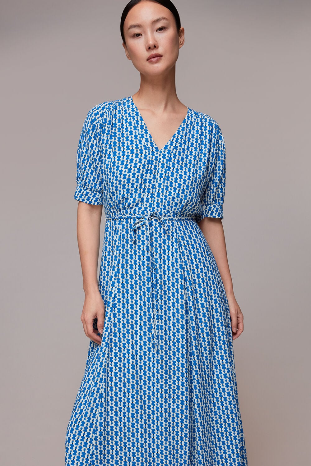 Vertical Stack Midi Dress