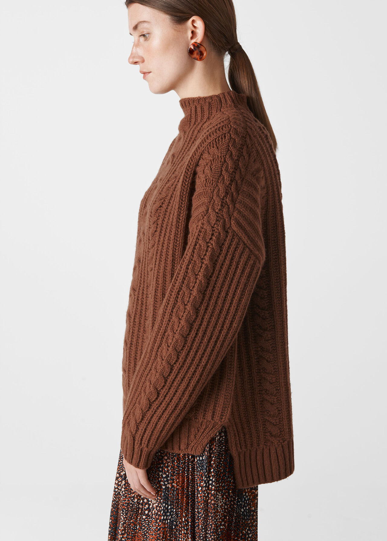Oversized Chunky Cable Sweater