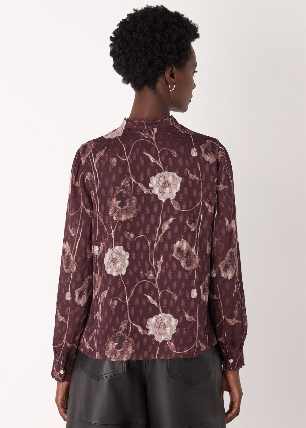 Floral Dobby Blouse